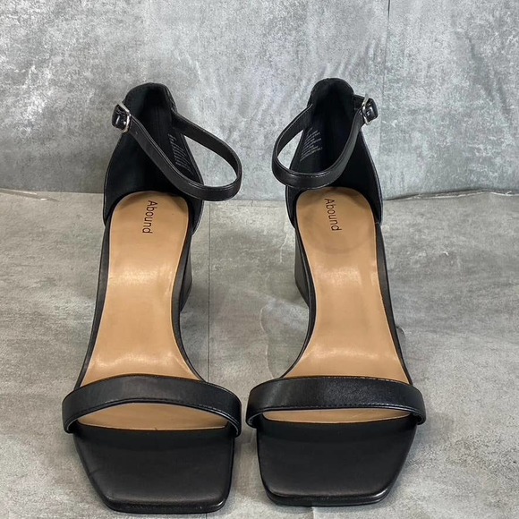 Abound Women's Black Finn Square-Toe Ankle-Strap Block-Heel Sandals SZ 12 - Picture 5 of 12